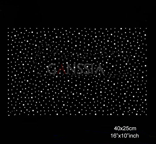 Hotfix Rhinestone Sheet - DIY用の熱転写ラインストーン、4ピース/ロット (40x25cm) (ss-7472) 、熱固定ラインストーン、鉄製アクセサリー (ss-7472)