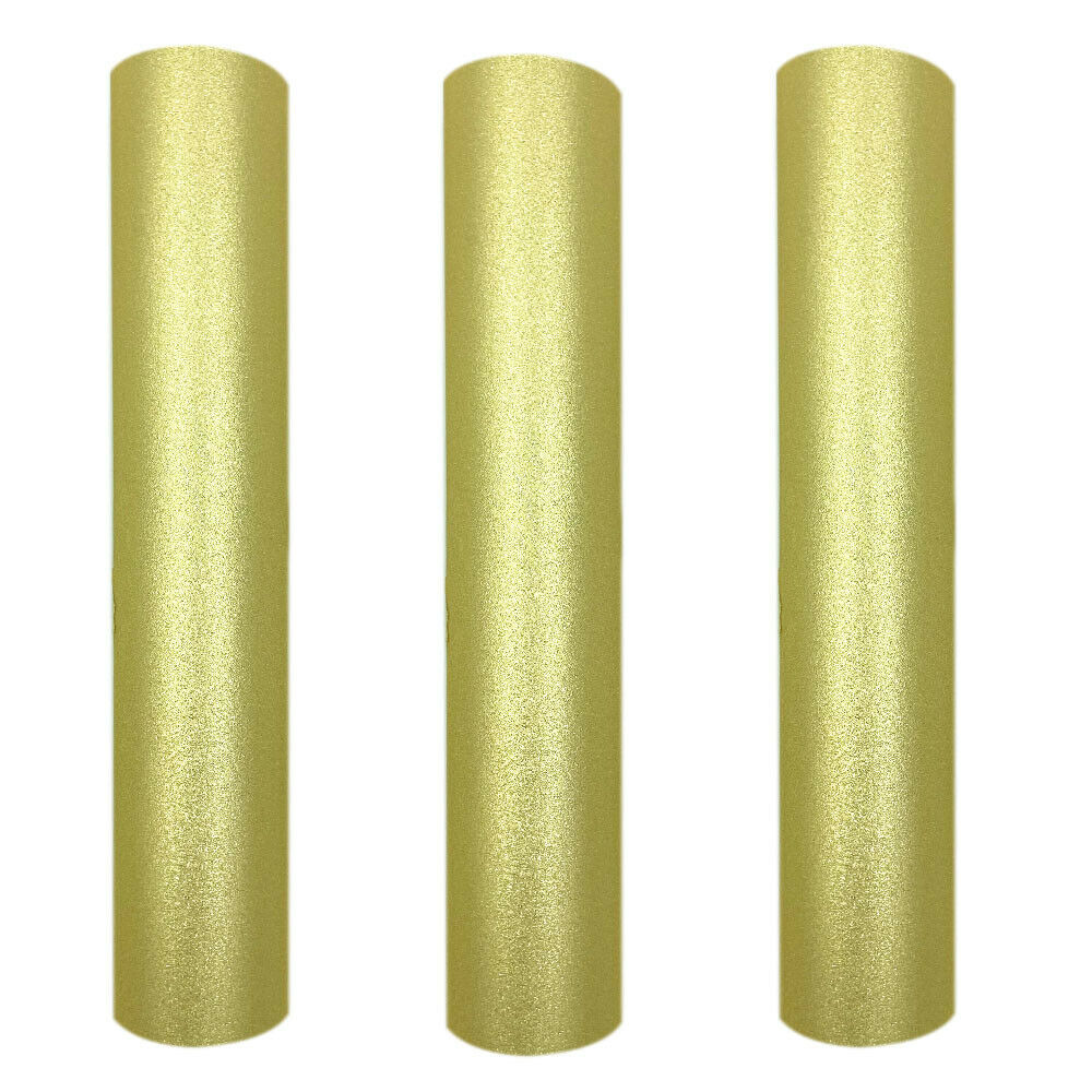 Glitter Vinyl Roll - グリッターゴールド粘着クラフトビニール ガラス・金属用 カットステッカー用紙 パーティー ウォールカップ 文字装飾
