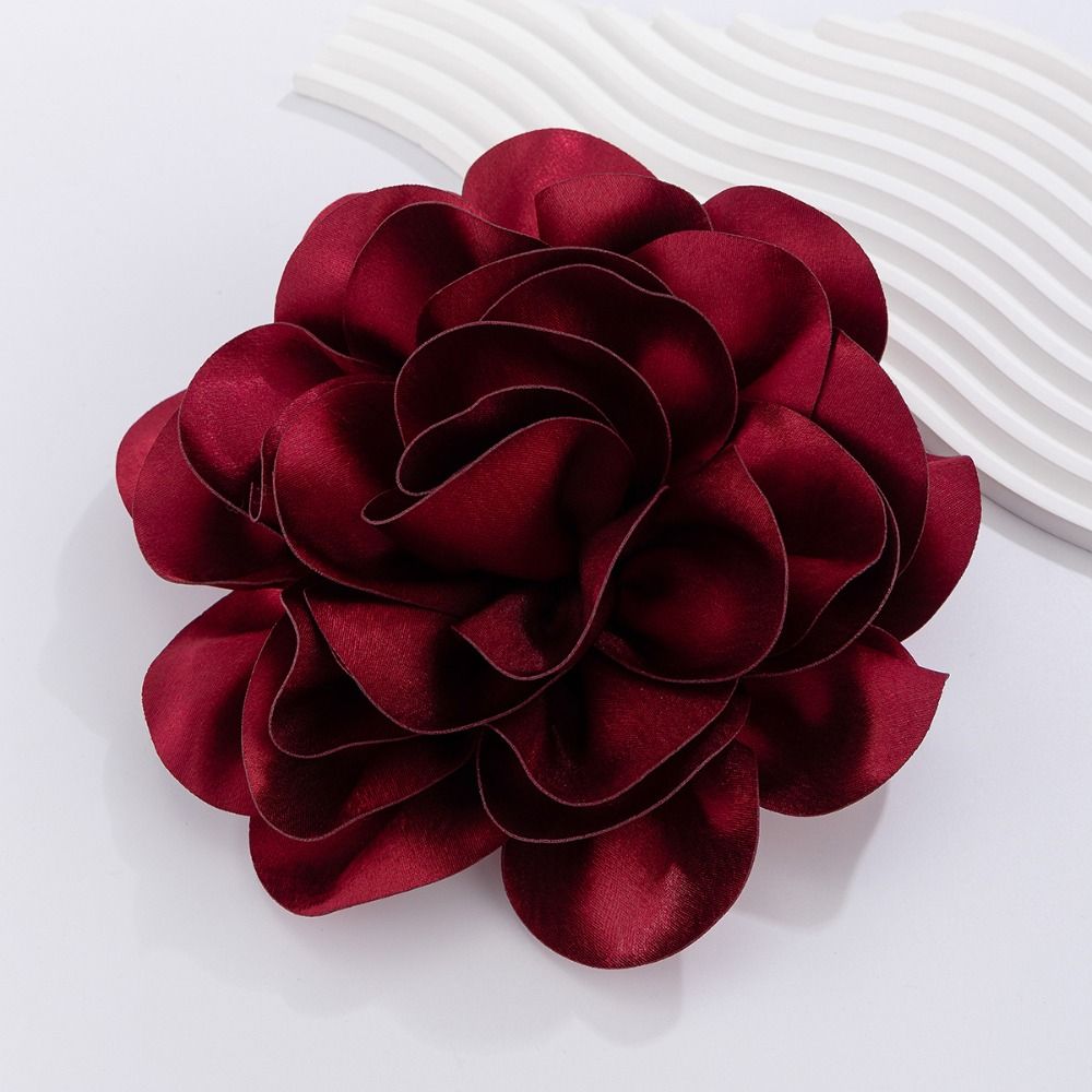 DIY 3D大型布製フラワーブローチ サテン誇張型服飾パッチ - Applique Patch Flower のレビューと価格