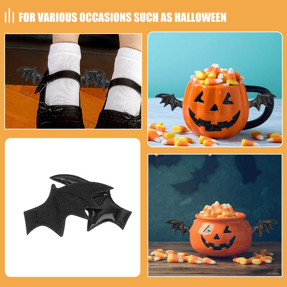 20個入りコウモリの翼装飾セット ミニコウモリの翼 ハロウィ - Embellishment Glue Craft のレビューと価格