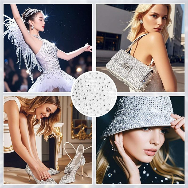 AB08-24 シート アイロン接着ラインストーン転写シート - Hotfix Rhinestone Sheet のレビューと価格