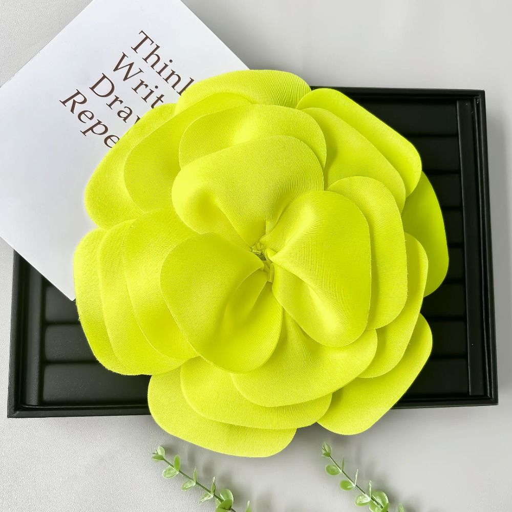 大きなサイズのサテンフラワーアップリケ、胸飾り、手作りの服飾 - Applique Patch Flower のレビューと価格