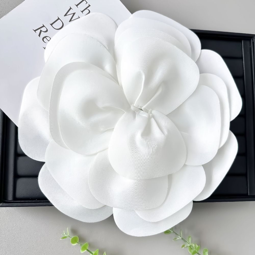 大きなサイズのサテンフラワーアップリケ、胸飾り、手作りの服飾 - Applique Patch Flower のレビューと価格