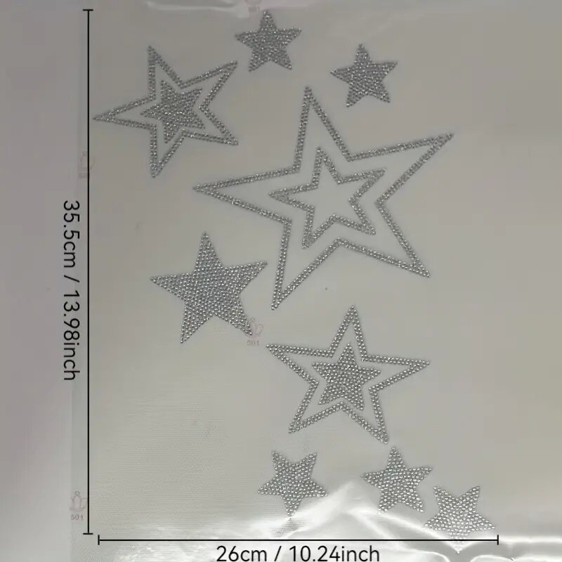 きらめくラインストーン ホットスタンピング レタースター D - Hotfix Rhinestone Sheet のレビューと価格