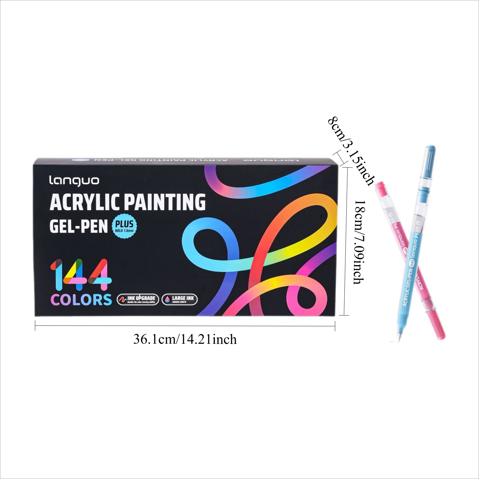ラングオP650アクリル絵の具ジェルペンプラス144色1.0 - Copic Marker Sketch のレビューと価格