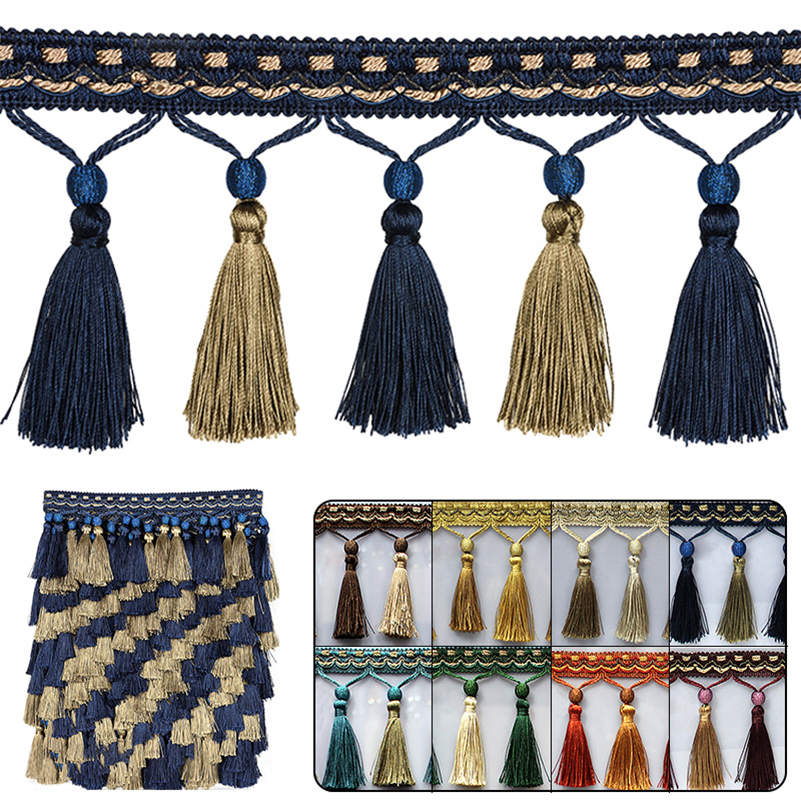 タッセルフリンジトリム,工芸品,アクセサリー,クッション,ソ - Beaded Trim Fringe のレビューと価格