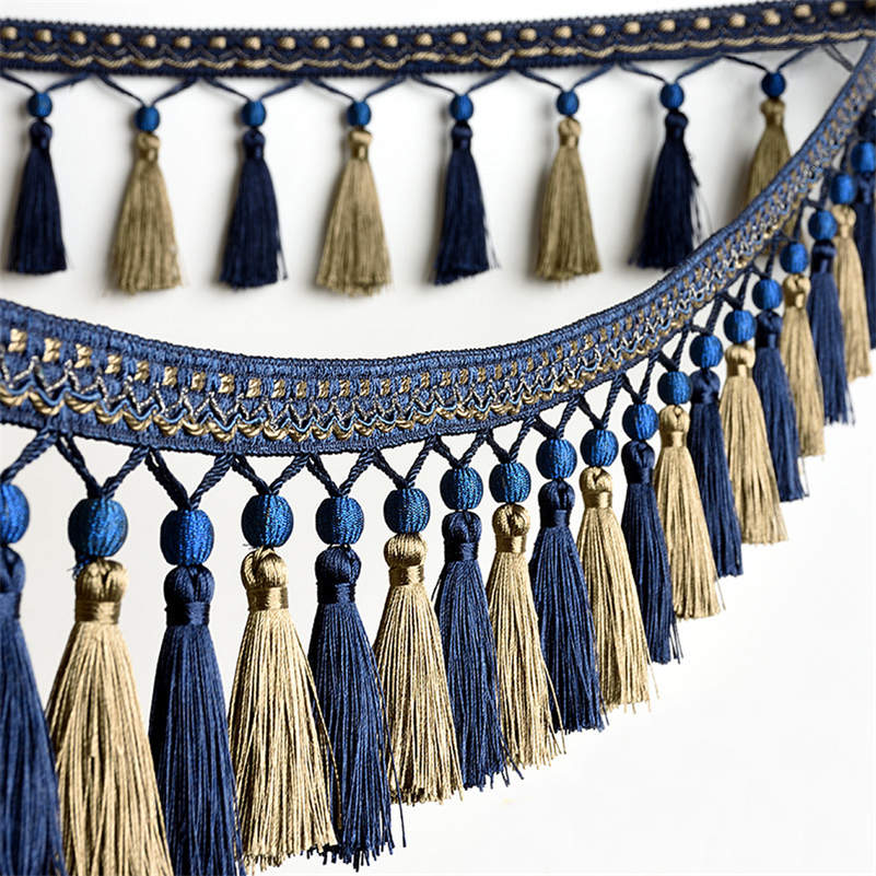 タッセルフリンジトリム,工芸品,アクセサリー,クッション,ソ - Beaded Trim Fringe のレビューと価格