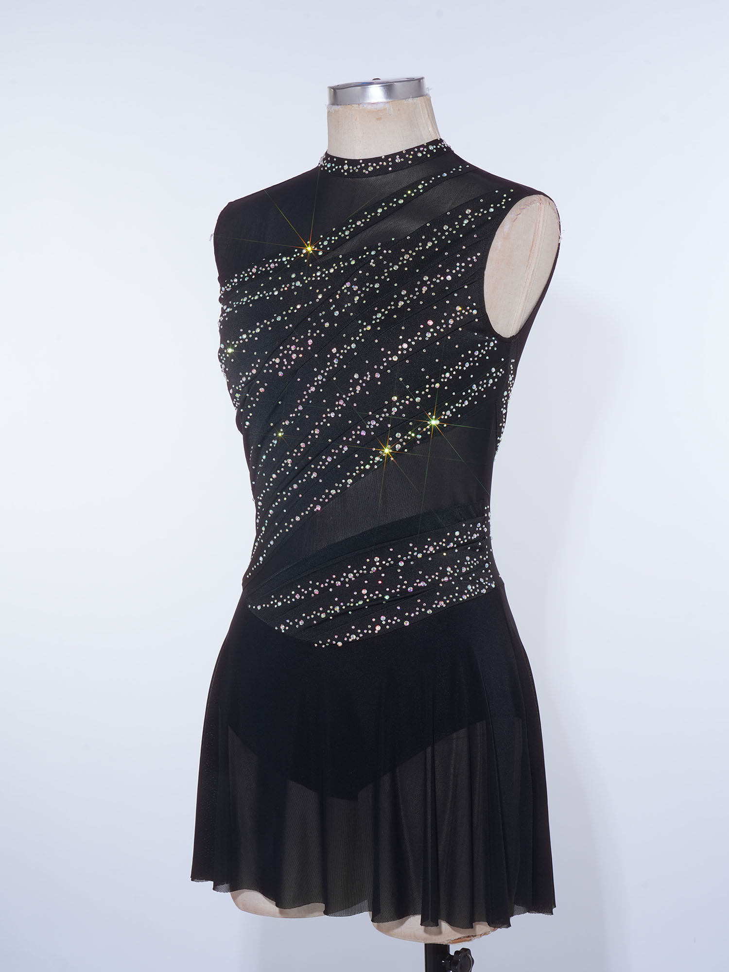 ラインストーン付き女性用バックレスイレギュラーヘムフリンジレ - Rhinestone Banding Trim のレビューと価格