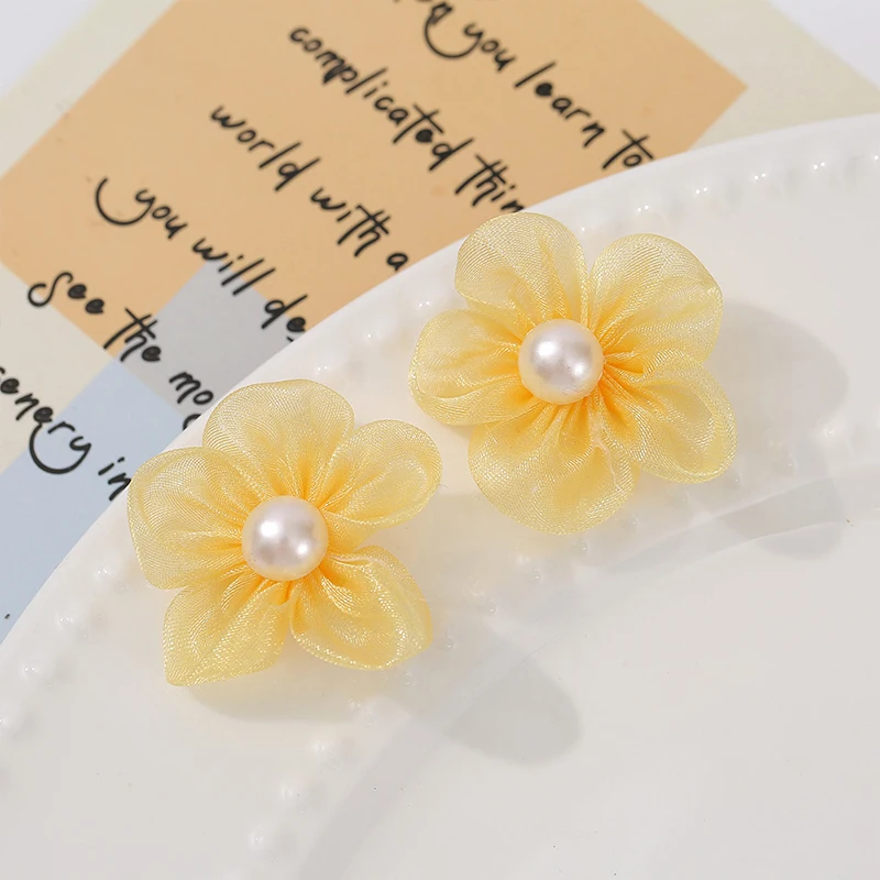 100 個パール糸フラワーアップリケ DIY ブライダル衣類 - Applique Patch Flower のレビューと価格