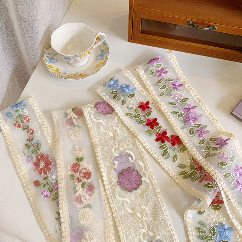 レース刺ribbonフラワーリボン日曜大工、ヘabandヘア - Lace Ribbon Trim のレビューと価格