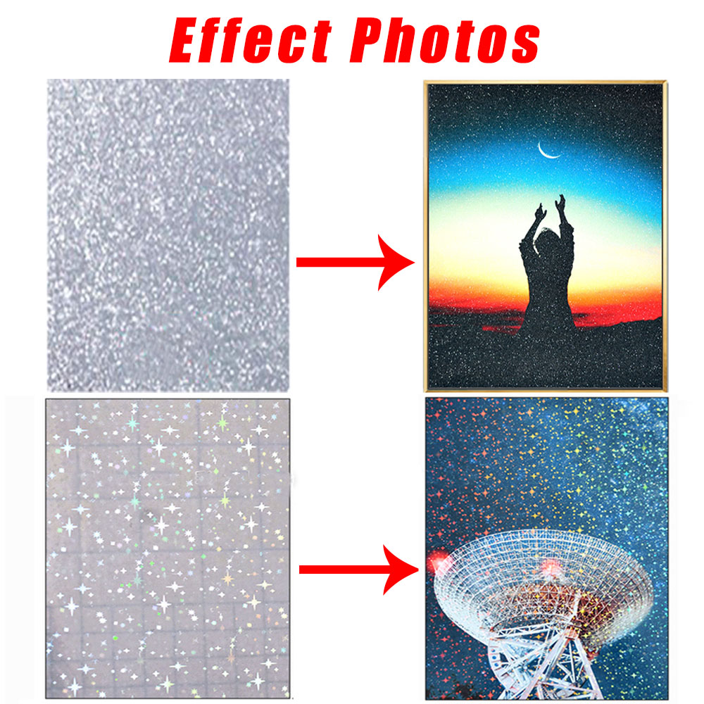 粘着性ホログラフィックステッカー,透明ラミネート,レインボー - Glitter Vinyl Roll のレビューと価格