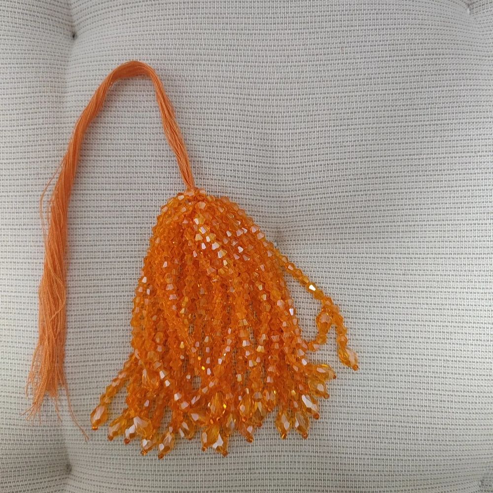 幅8.5cmの個別のクリスタルビーズビーズフリンジ、レッド、 - Beaded Trim Fringe のレビューと価格