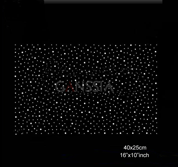 DIY用の熱転写ラインストーン、4ピース/ロット (40x2 - Hotfix Rhinestone Sheet のレビューと価格