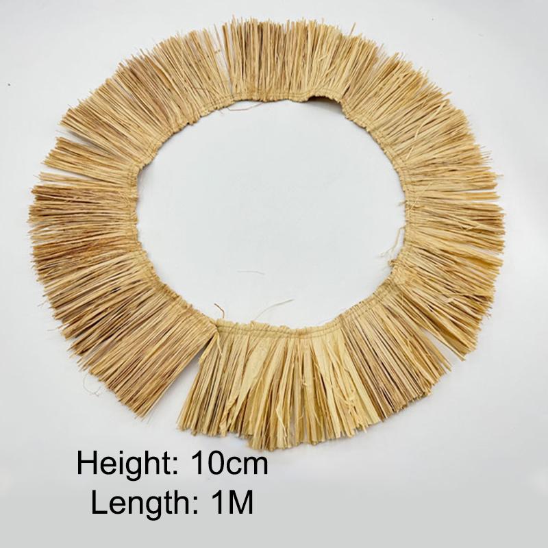 新しい 1 メートルジュートフリンジトリムラフィアわらタッセ - Tassel Fringe Trim のレビューと価格